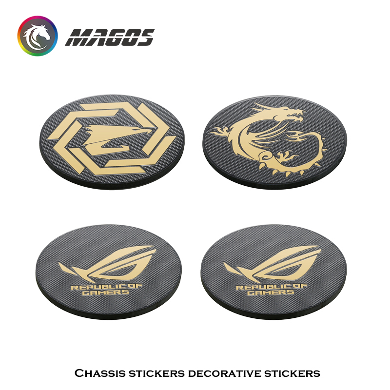 Gaming Accessories For Room - Computer Case Fan Metal Sticker ROG