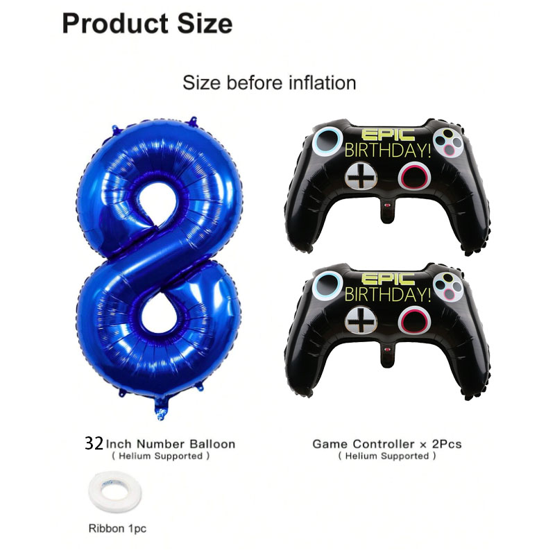 3pcs Video Game Party Supplies - Gaming Accessories For Room review and price