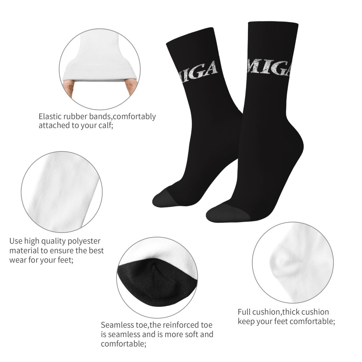 Amiga Gaming Socks Harajuku Sw - Youtube Gaming Accessories review and price