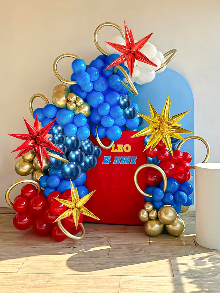 126pcs Kozee Red Blue Gold Bal - Gaming Accessories For Room review and price